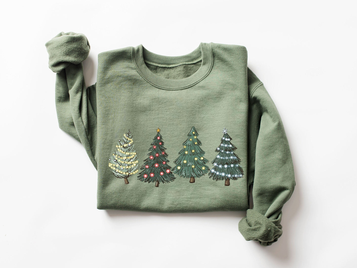 Green Christmas Tree Sweatshirt