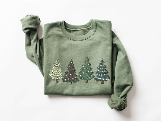 Green Christmas Tree Sweatshirt