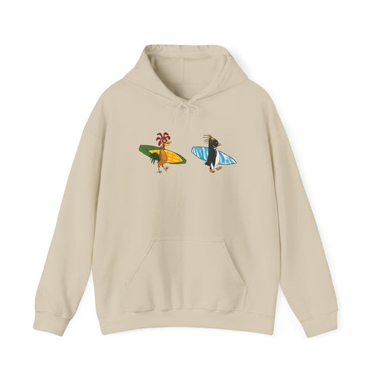 Surfing Chicken Unisex Hoodie