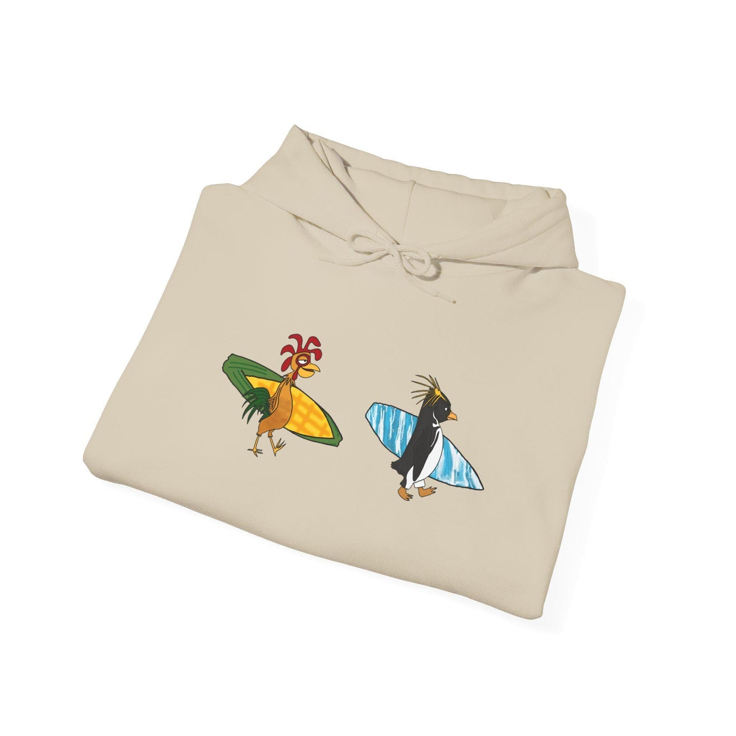 Surfing Chicken Unisex Hoodie